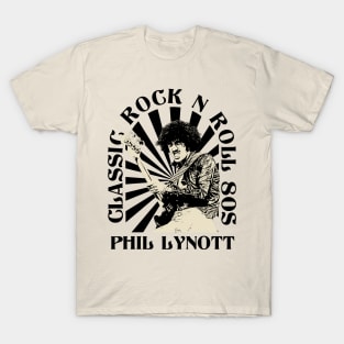 Phil Lynott Classic Style 80s T-Shirt